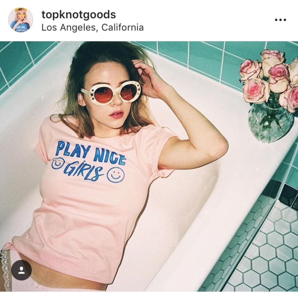 top knot goods play nice shirt